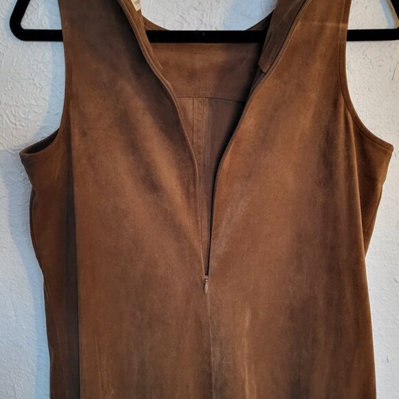 Faux Suede Mini Dress - Picture 4 of 5